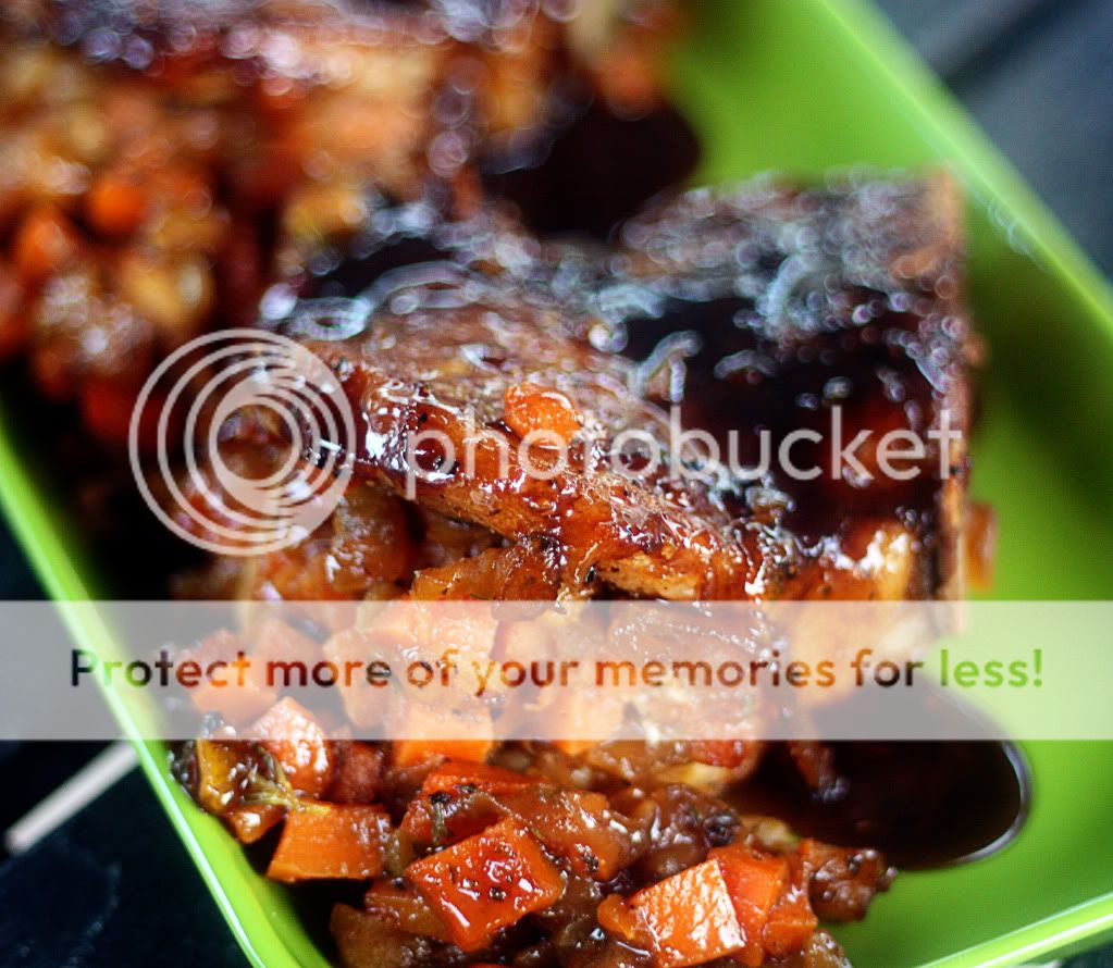 Sweet Potato and Apple Stuffed Pork Chops with Balsamic Orange Glaze